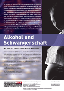 Suchtinfo "Alkohol und Schwangerschaft"