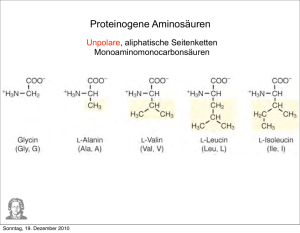 Proteinogene Aminosäuren