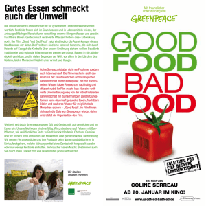 Flyer "Good Food - Bad Food"