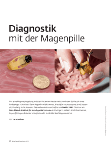 Diagnostik mit der Magenpille - Max-Planck