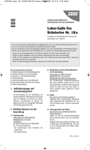 Leber-Galle-Tee Kräutertee Nr. 18a
