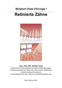 Retinierte Zähne