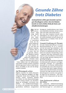 Gesunde Zähne trotz Diabetes