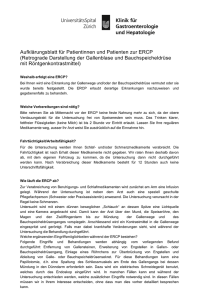 Aufklärungsblatt für Patientinnen und Patienten zur ERCP