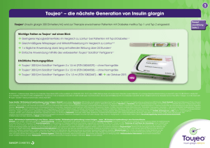 Toujeo® – die nächste Generation von Insulin glargin