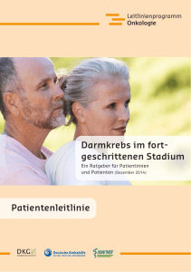 Patientenleitlinie "Darmkrebs im fortgeschrittenen Stadium"