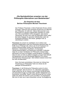 Michael Theunissen - Heidelberger Lese
