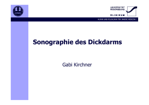 Sonographie des Dickdarms
