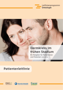 Patientenleitlinie Darmkrebs im frühen Stadium