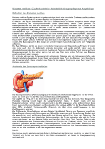 Diabetes mellitus – Zuckerkrankheit – Arbeitshilfe Gruppe pflegende