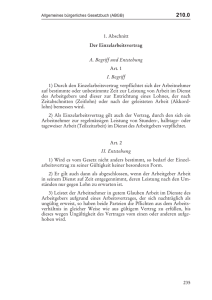 235 1. Abschnitt Der Einzelarbeitsvertrag A. Begriff und Entstehung