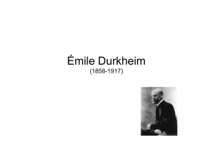 Emile Durkheim - Phil.-So.