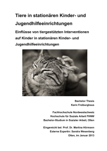Freiburghaus Karin (2013): Tiere in stationären Kinder