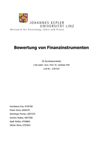 Bewertung von Finanzinstrumenten