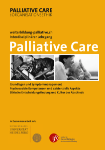 Infobroschüre PDF - Palliative Care und Organisationsethik