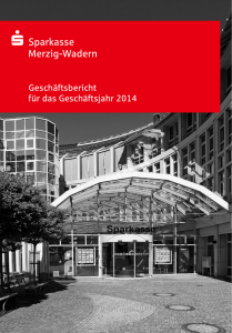 Geschäftsbericht 2014 - Sparkasse Merzig