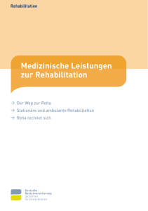 Medizinische Leistungen zur Rehabilitation - AKG Reha