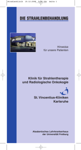 die strahlenbehandlung - St. Vincentius