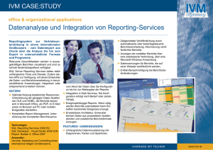 Datenanalyse und Integration von Reporting