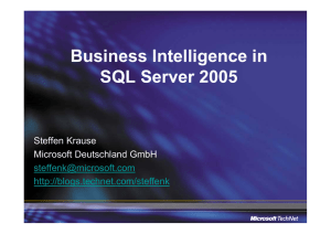 OLAP und Analytische Fähigkeiten in SQL Server 2005