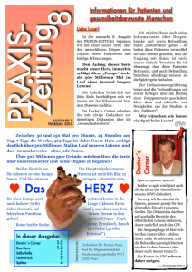 Praxiszeitung 8 - Ordination Dr. Haas