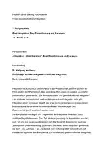 (Des)-Integration. Begriffsbestimm - Friedrich-Ebert