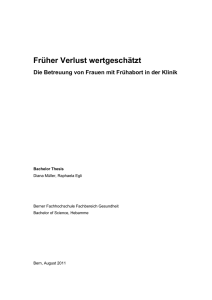 Fr&uuml;habort - Betreuung von betroffenen Frauen in der Klinik