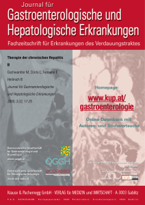 Therapie der chronischen Hepatitis B