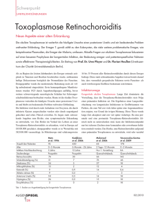 Uveitis.Toxoplasmose-aktuelle Aspekte-2013