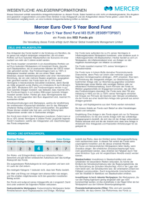 Mercer Euro Over 5 Year Bond Fund M3 EUR