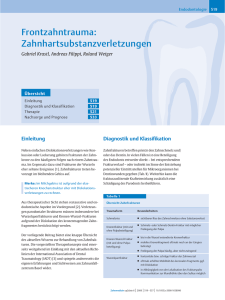 Frontzahntrauma: Zahnhartsubstanzverletzungen (2008)