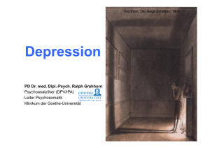 Depression - Klinik für Psychiatrie, Psychosomatik und Psychotherapie
