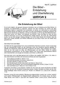 Lektion 2 - Bibelinfo.net