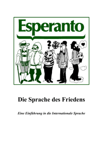 Esperanto als Sprache des Friedens 01