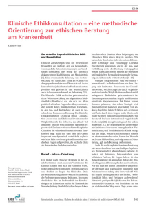Reiter-Theil (2005) Klinische Ethikkonsultation