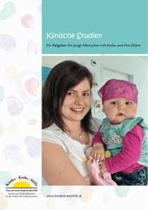 Klinische Studien - Österreichische Kinder-Krebs