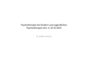 Psychotherapie bei Kindern und Jugendlichen Psychotherapie