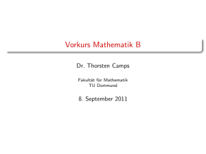 Funktionen - Fakultät für Mathematik