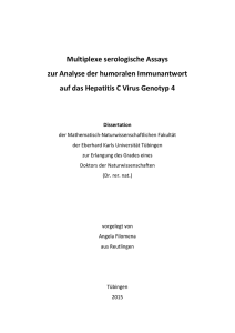 Multiplexe serologische Assays zur Analyse der humoralen