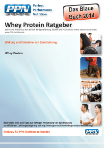 Whey Protein Ratgeber - PPN - Perfect Performance Nutrition