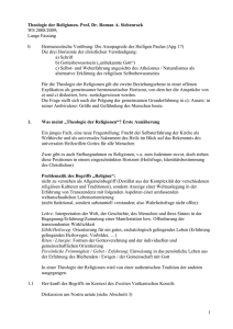 Theologie der Religionen - Kirchliche Pädagogische Hochschule Graz