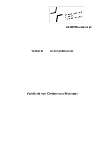 Verhältnis von Christen und Muslimen