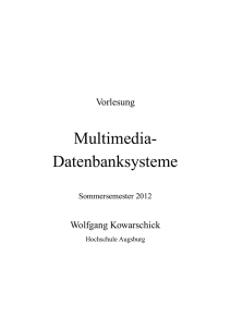 Multimedia- Datenbanksysteme