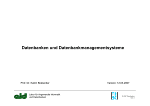 Datenbanken und Datenbankmanagementsysteme