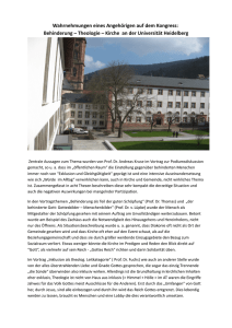 Behinderung – Theologie – Kirche an der Universität Heidelberg