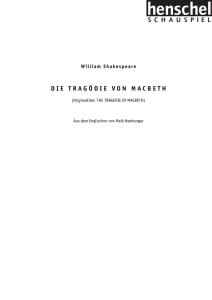 die tragödie von macbeth - henschel SCHAUSPIEL Theaterverlag