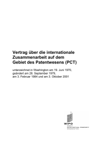 Vertrag über die internationale Zusammenarbeit auf dem Gebiet des