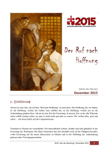 Der Ruf nach Hoffnung