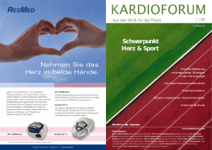 Schwerpunkt Herz & Sport