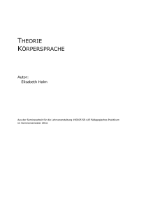 Theoriearbeit - Didactics Online